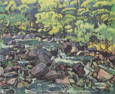 Waldbach bei Champéry von Ferdinand Hodler